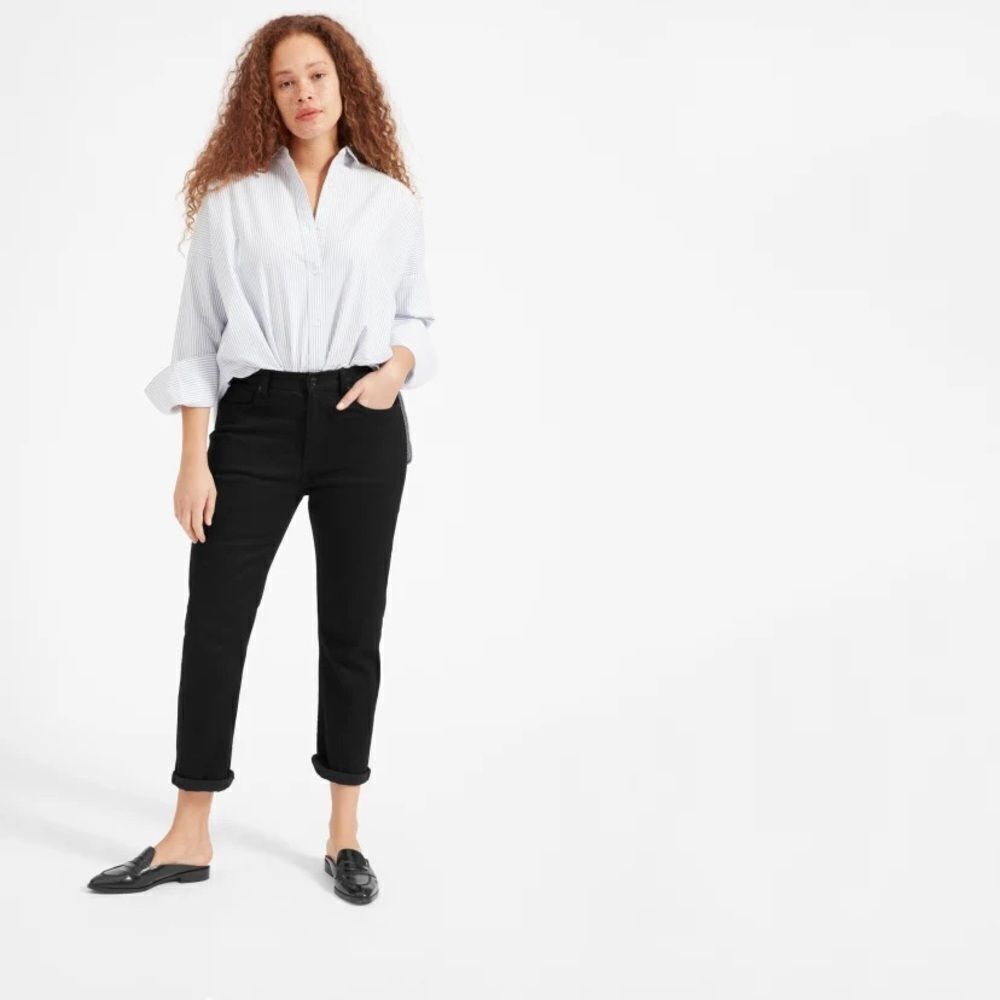 NEW Everlane The Modern Boyfriend Jean in Black Size 24